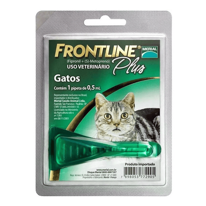  Pipeta Frontline Plus Antipulgas Y Garrapatas Para Gatos 1 A 10kg 1