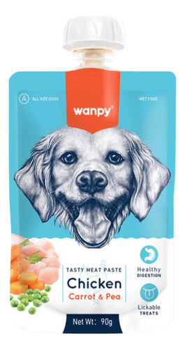 Wanpy Tasty Meat Paste Pollo para Perros 90 gr