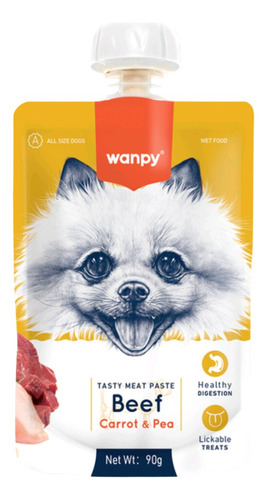 WANPY TASTY MEAT PASTE BEEF. 90 GRAMOS.