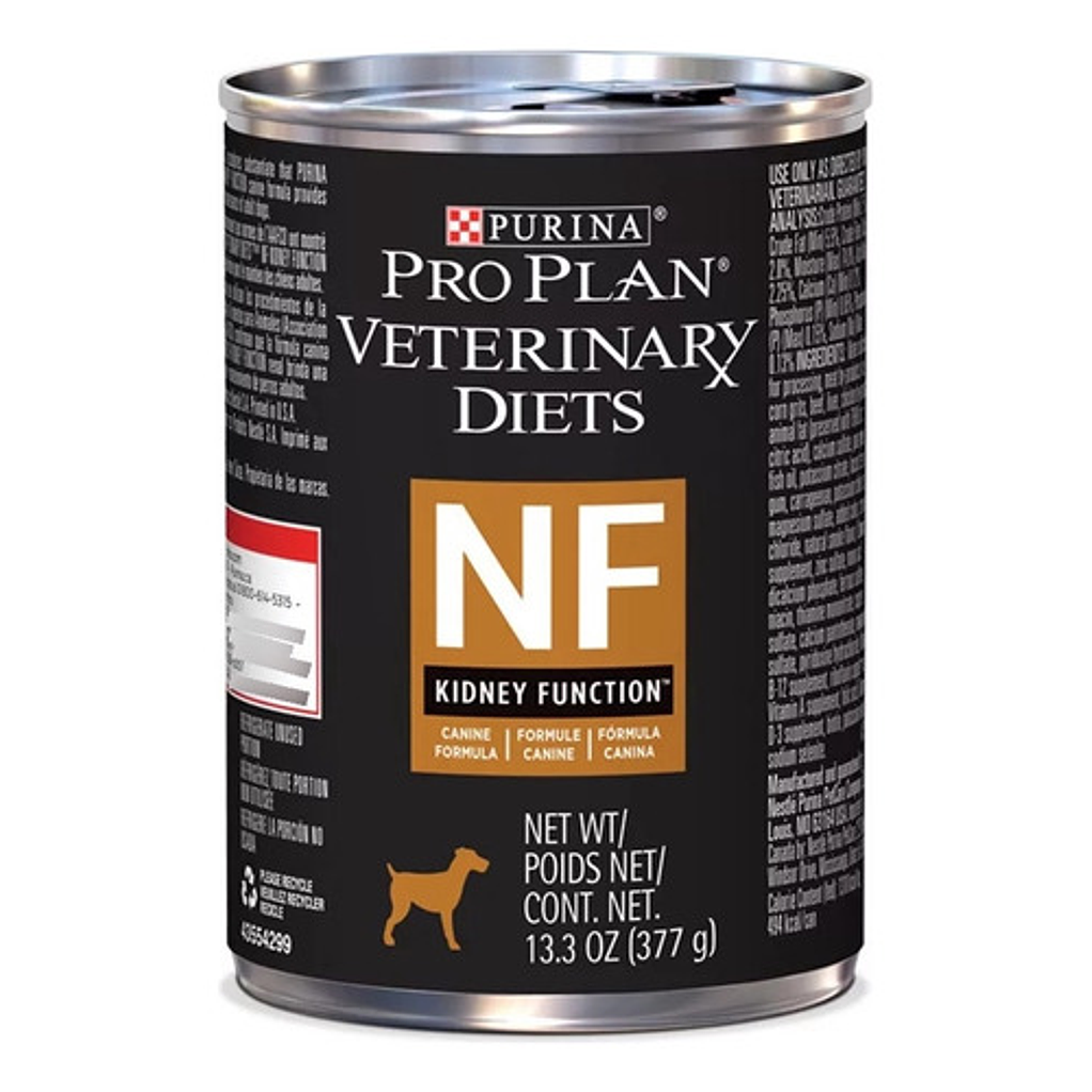 5 Latas NF Perro Pro Plan Kidney Function Para Perro 377gr  1