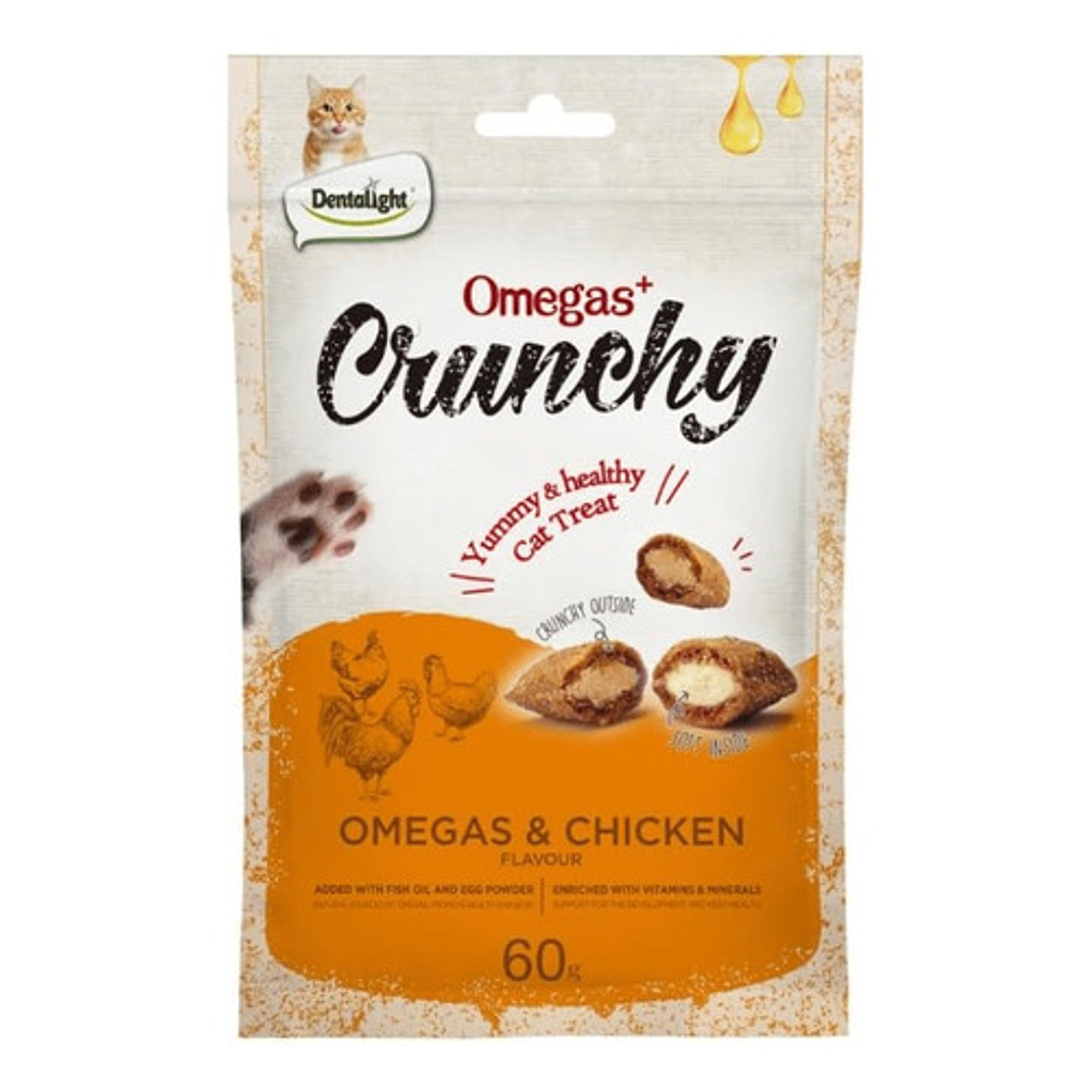 Cats Treat Galleta Rellena Omegas Y Pollo Crunchy 60g 2