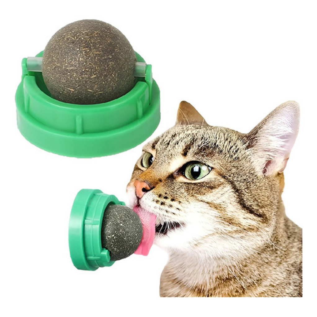 Bola De Hierba Gatera Giratoria Para Gatos 1