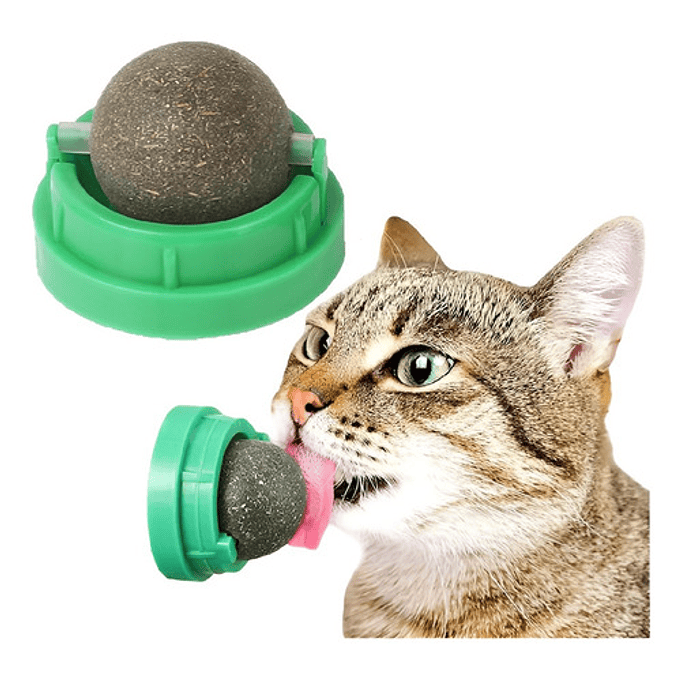 Bola De Hierba Gatera Giratoria Para Gatos 1