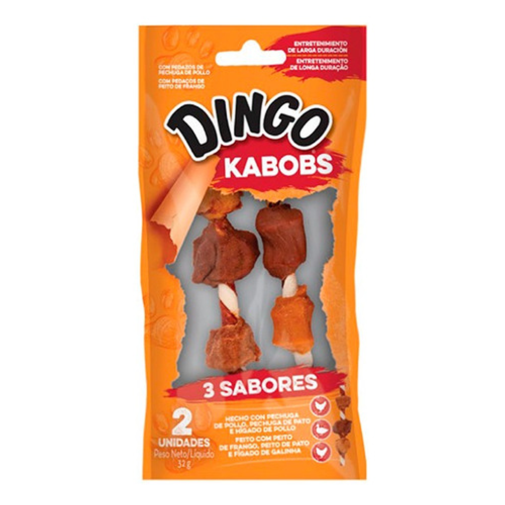 Snack Perro Dingo Brocheta Triple Sabor-32gr-kabobs 1