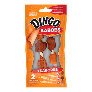 Snack Perro Dingo Brocheta Triple Sabor-32gr-kabobs