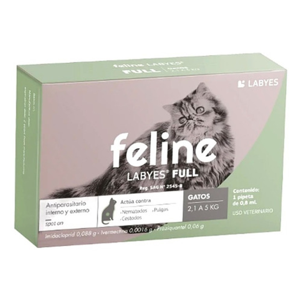 Pipeta Para Gato Feline Labyes Full Spot 2 A 5 Kg Gato 1