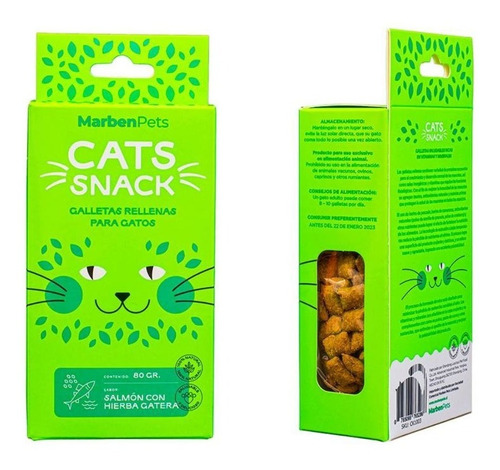 Cats Snack Galletas Rellenas (salmon Con Hierba Gatera) 80gr