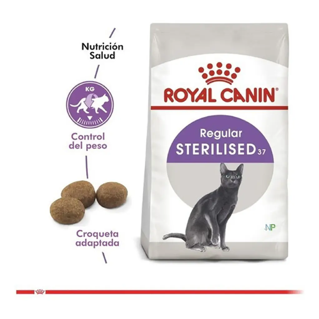 Alimento Royal Canin Para Gato Adulto Castrado- Esterilizados Sabor Mix En Bolsa De 4kg 5