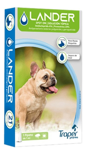 Pipeta Antiparasitaria Perro 4–10 kg Lander