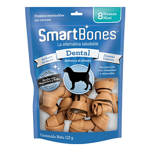 Smartbones Premios Perros Dental Pollo Veget Sin Carnaza 8pz