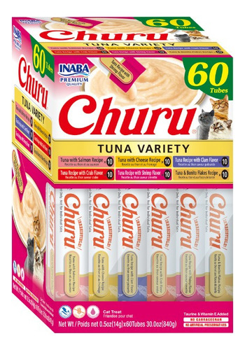 Churu Box variedades de atún (60 tubos)