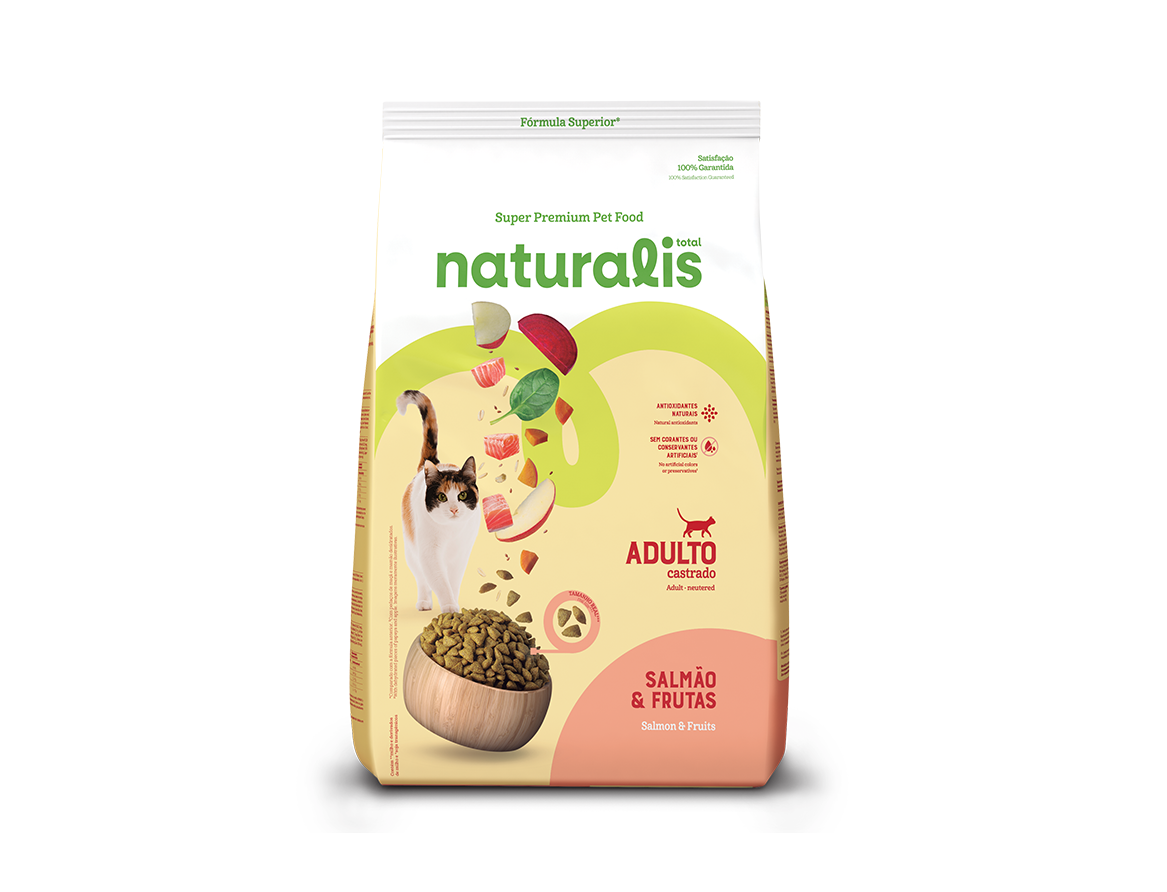 Alimento Para Gato Esterilizado-castrado Salmon/frutas 7.5kg Naturalis