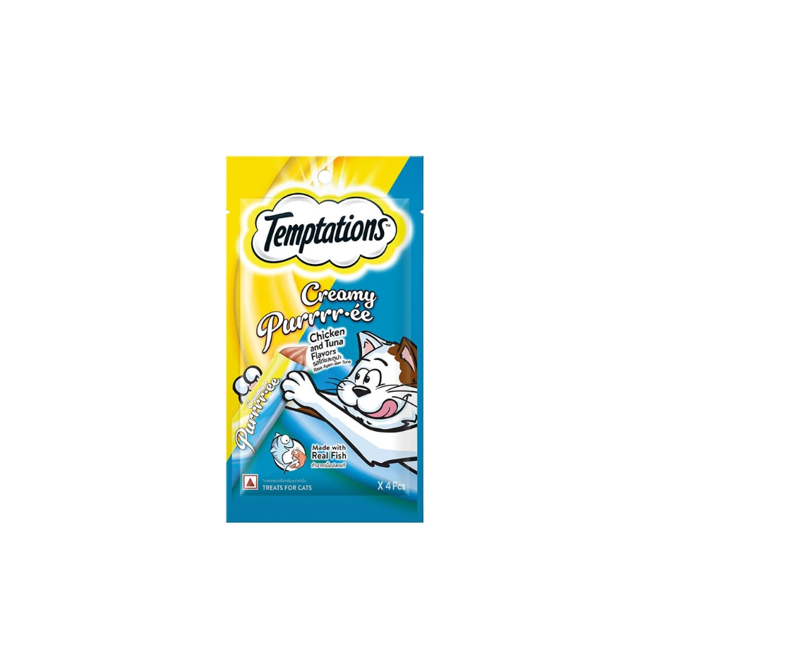 Temptations Tipo Churu 48gr Pollo con atún -Snack Para Gato