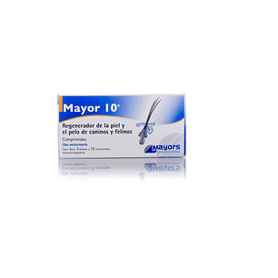 Mayor 10 Pelo Y Piel 30 Comp- Regenerador Para Gato Y Perros