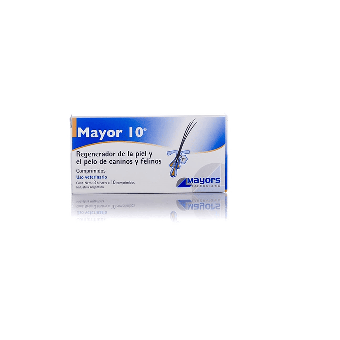 Mayor 10 Pelo Y Piel 30 Comp- Regenerador Para Gato Y Perros 1
