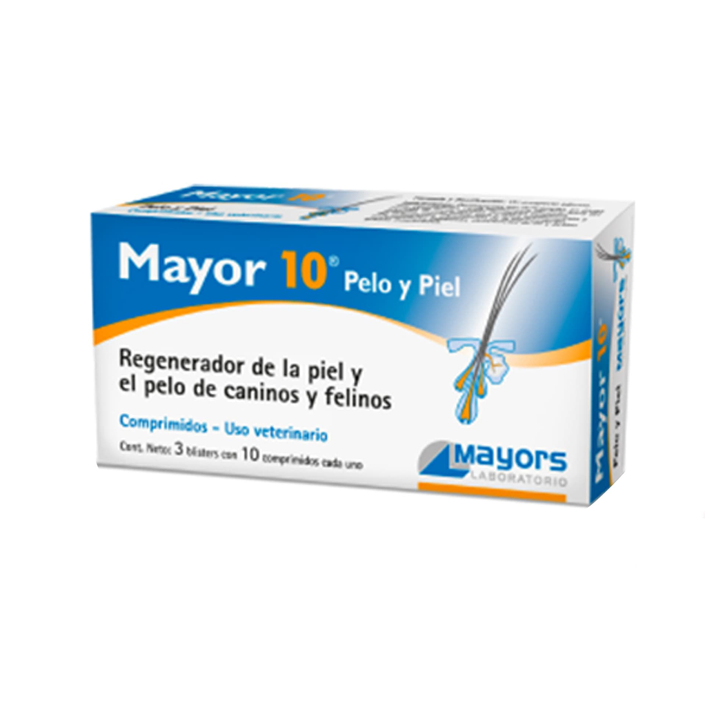 Mayor 10 Pelo Y Piel 30 Comp- Regenerador Para Gato Y Perros 2