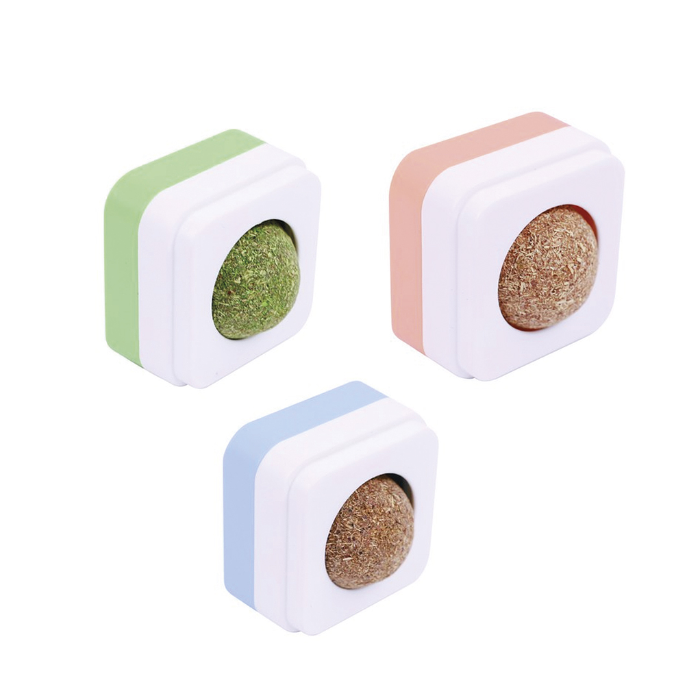 Bola De Hierba Gatera Giratoria Para Gatos 2