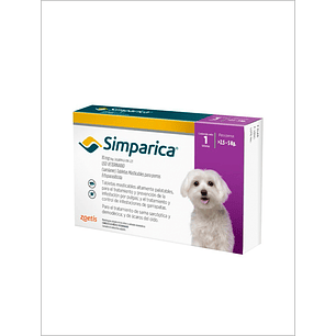 Simparica 10mg por 1 comprimido para perro de 2.5kg a 5kg