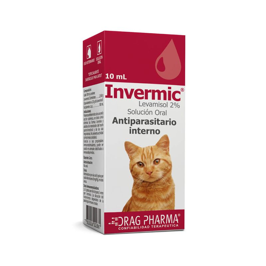 Invermic Gotas Para Gatos  10ml 1