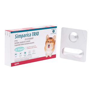 Simparica Trio por 1 comprimido para perro 10 kg a 20 kg