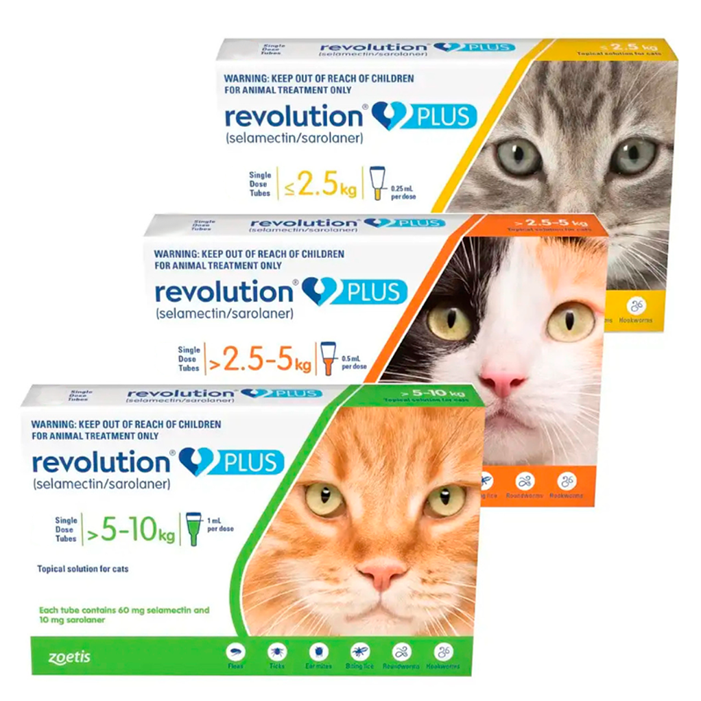 Pipeta Revolution plus 0.5ml para Gatos desde 2.5 kg a 5kg 2