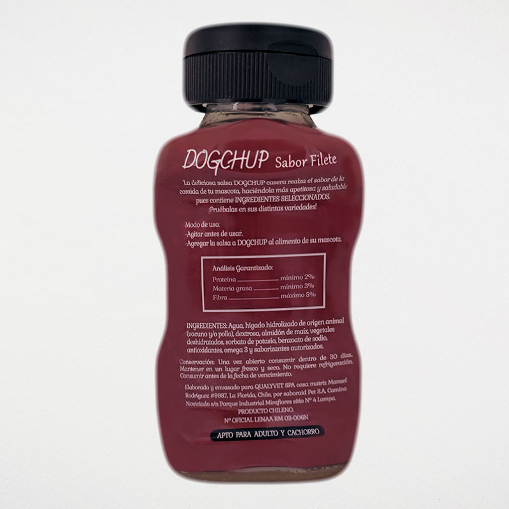 Salsa Dogchup De Filete Para Perros 350ml 4
