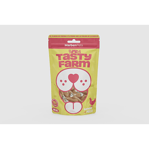 Snack De Pollo Para Perro Truto con huesitos de calcio - Tasty Farm 100gr 