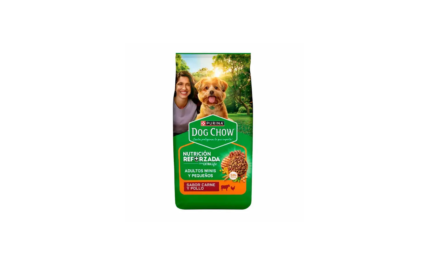 Dog Chow Adultos Minis y Pequeños Carne y Pollo 3 Kg