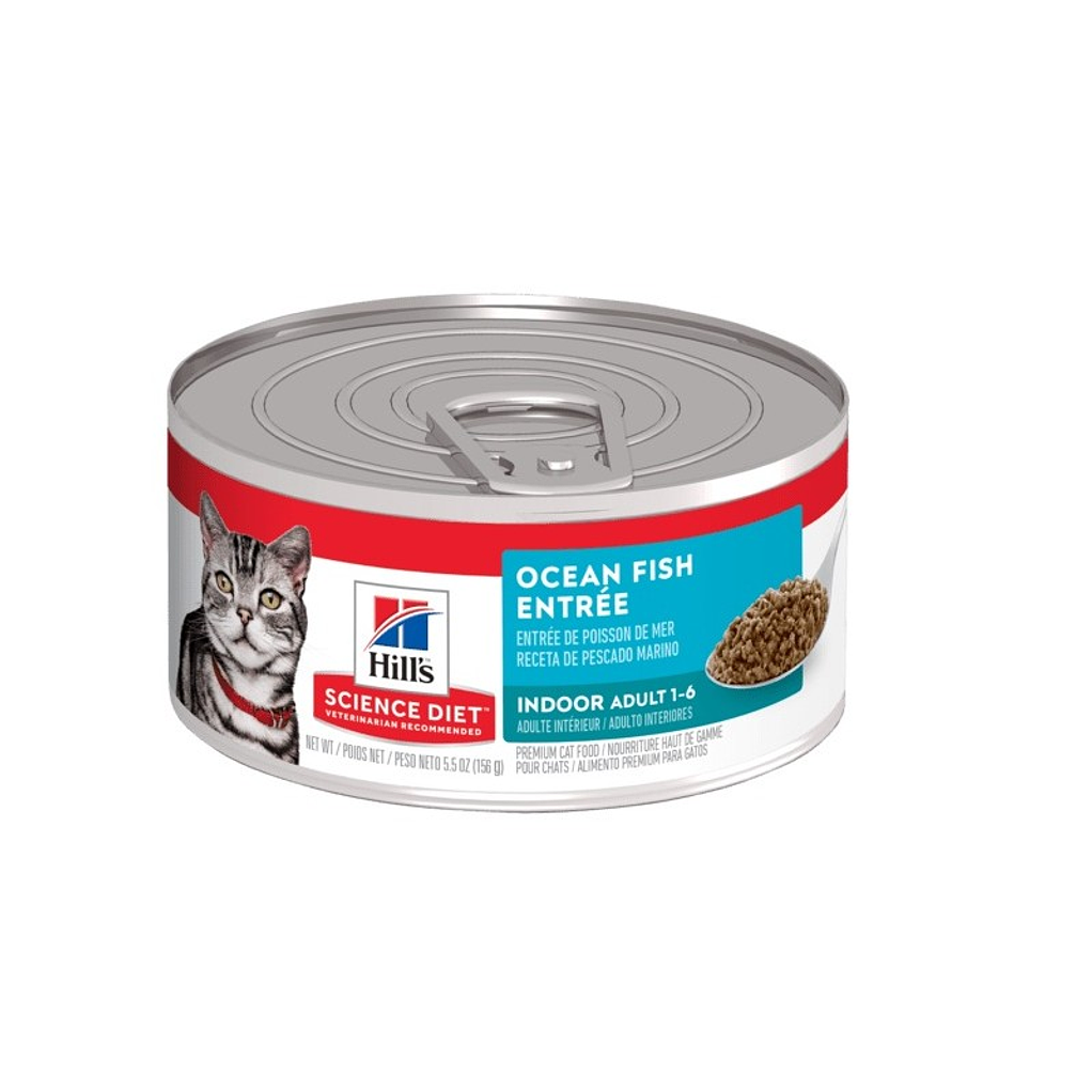  3 Latas Para Gato Adulto De Pescado 156 Grs Hills 1