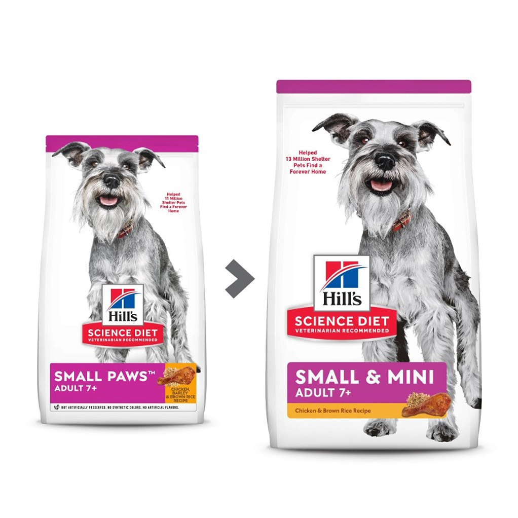Alimento para Perros Adultos Senior 7+ Raza Pequeña Hills 2kg 2