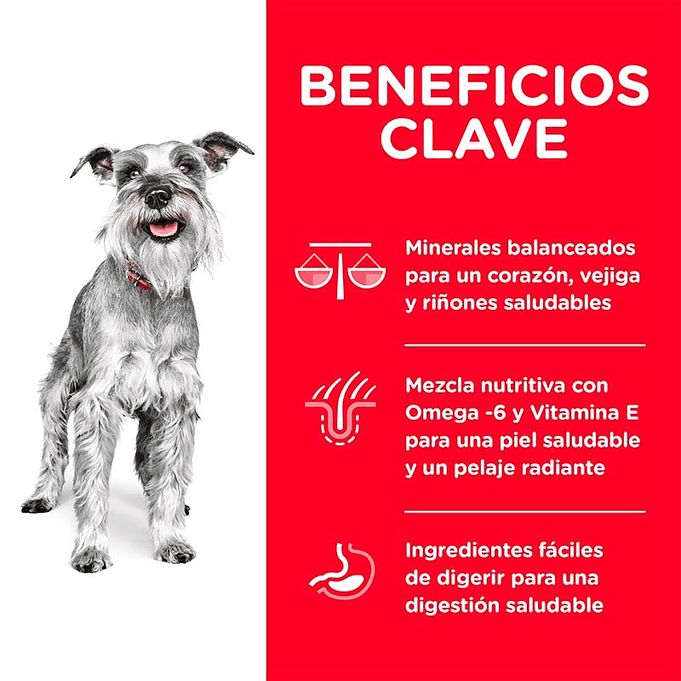 Alimento para Perros Adultos Senior 7+ Raza Pequeña Hills 2kg 3