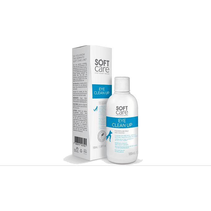 Limpiador de Cara- Hocico para perros y Gatos- Soft Care Eye clean up 100ml 1