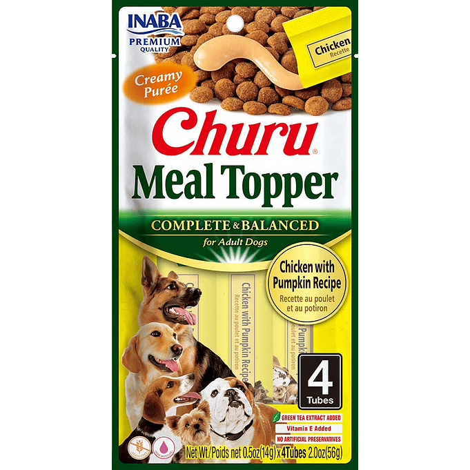 Churu Meal Topper De Pollo Con Calabaza Para Perro 56 Grs 1