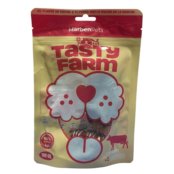 Snack para perro Papas Dulces Envuelta En Vacuno 100GR- Tasty Farm 1