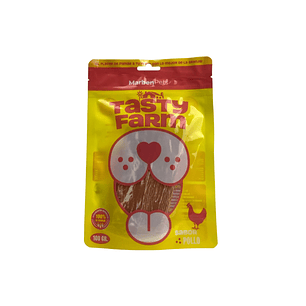 Snack Para Perros  Rebanadas De Pollo 100gr-Tasty Farm