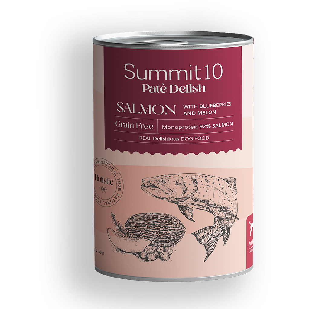 Alimento Humedo Para Perros Lata Summit 10 Delish Salmon 400gr 1