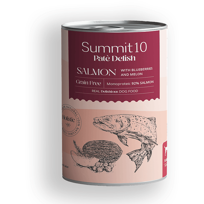 Alimento Humedo Para Perros Lata Summit 10 Delish Salmon 400gr 1