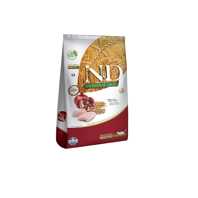 Alimento N&d Ancestral Gato Adulto Pollo Granada 1.5kg 2