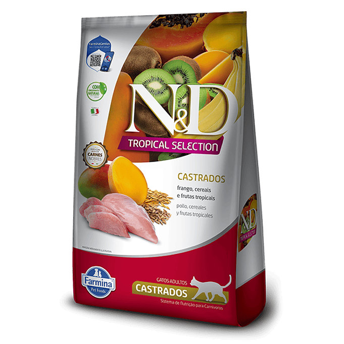 Alimento N&d Tropical Gato Adulto Castrado Pollo 1.5kg 2