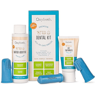 Kit Dental Gel Con Cepillos Para Perros Gatos Oxyfresh