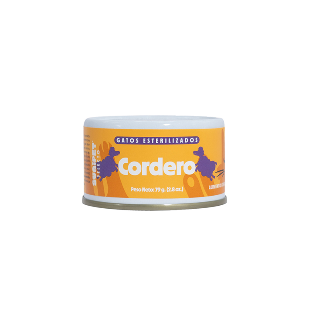 Alimento Húmedo de cordero Para Gato Esterilizado Suniselecto 79 Grs 1