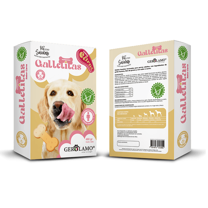Galletas Para Perros Libre De Granos Sabor Carne 460gr 1