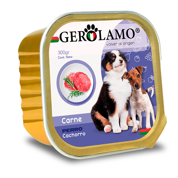 Alimento Humedo Pate para Cachorro Carne 300gr- Gerolamo 1