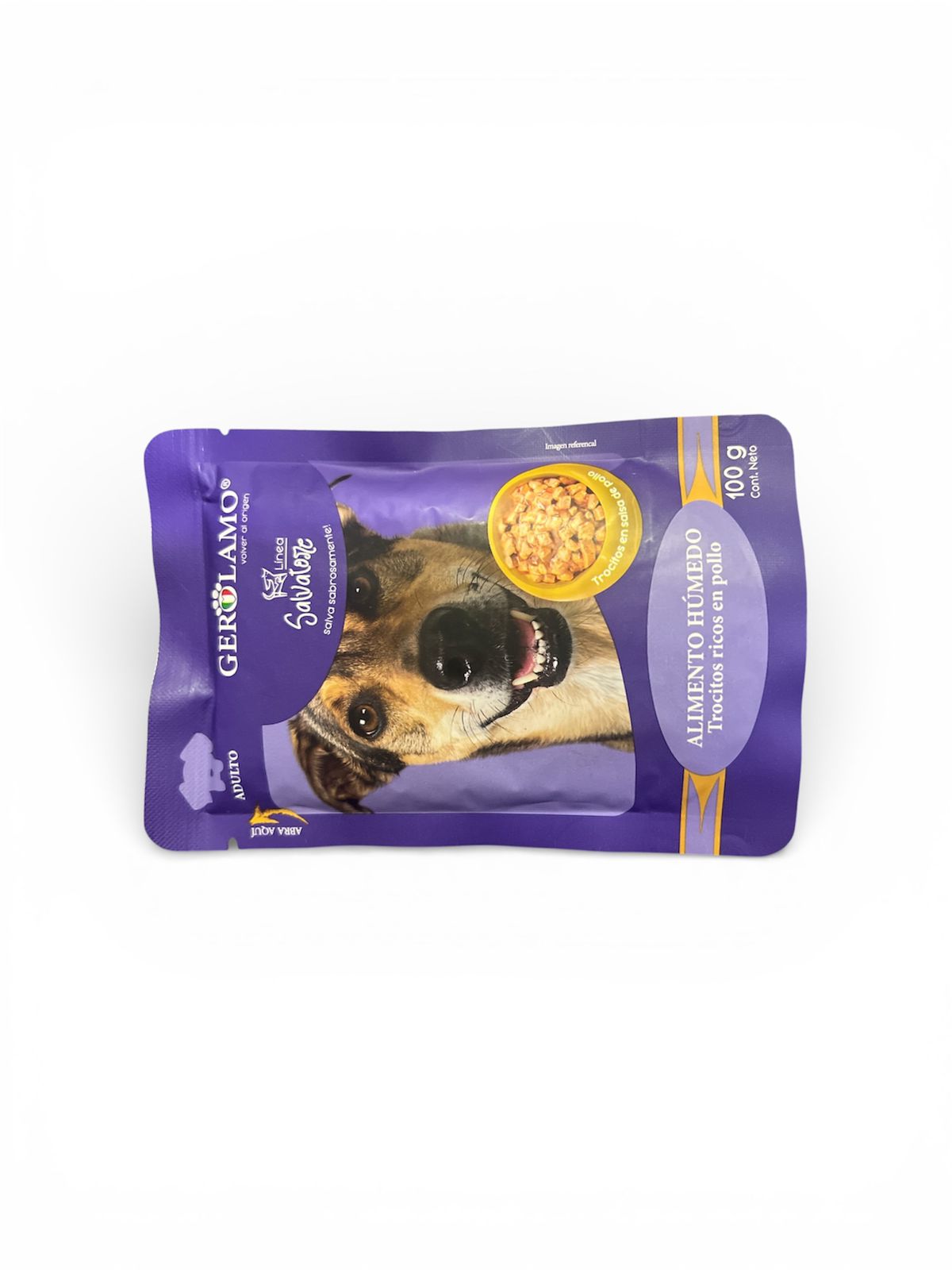 Alimento Húmedo Perro Adulto Trozos De Pollo 100gr-gerolamo