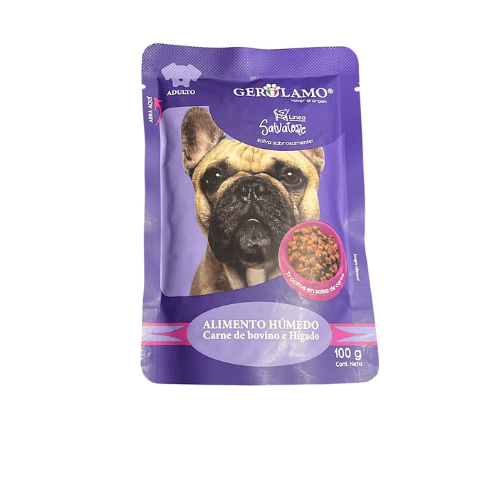 Alimento Perro Adulto Trozos De Carne/higado 100gr-Gerolamo 1