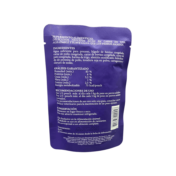 Alimento Perro Adulto Trozos De Carne/higado 100gr-Gerolamo 2