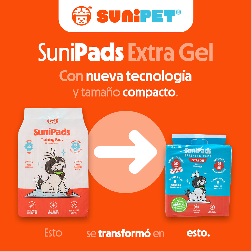 30 Pañales Sabanillas Perro 65x65cm + 5 Sabanillas Sunipet  4