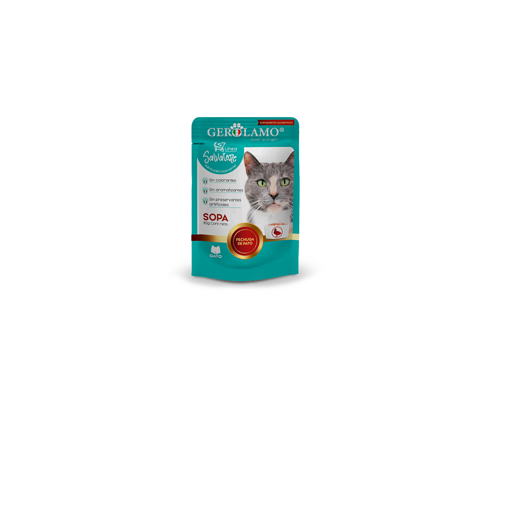 Sopa Para Gato De Pato Gerolamo 80gr 1