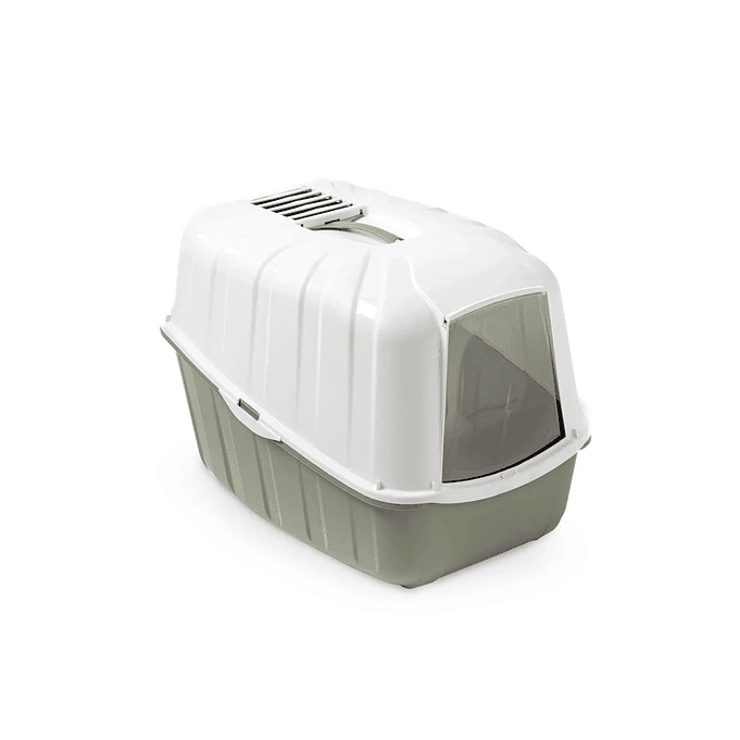 Cúpula Gato Arenero Filtro Carbón Bandeja Komoda Sanitaria Verde 1