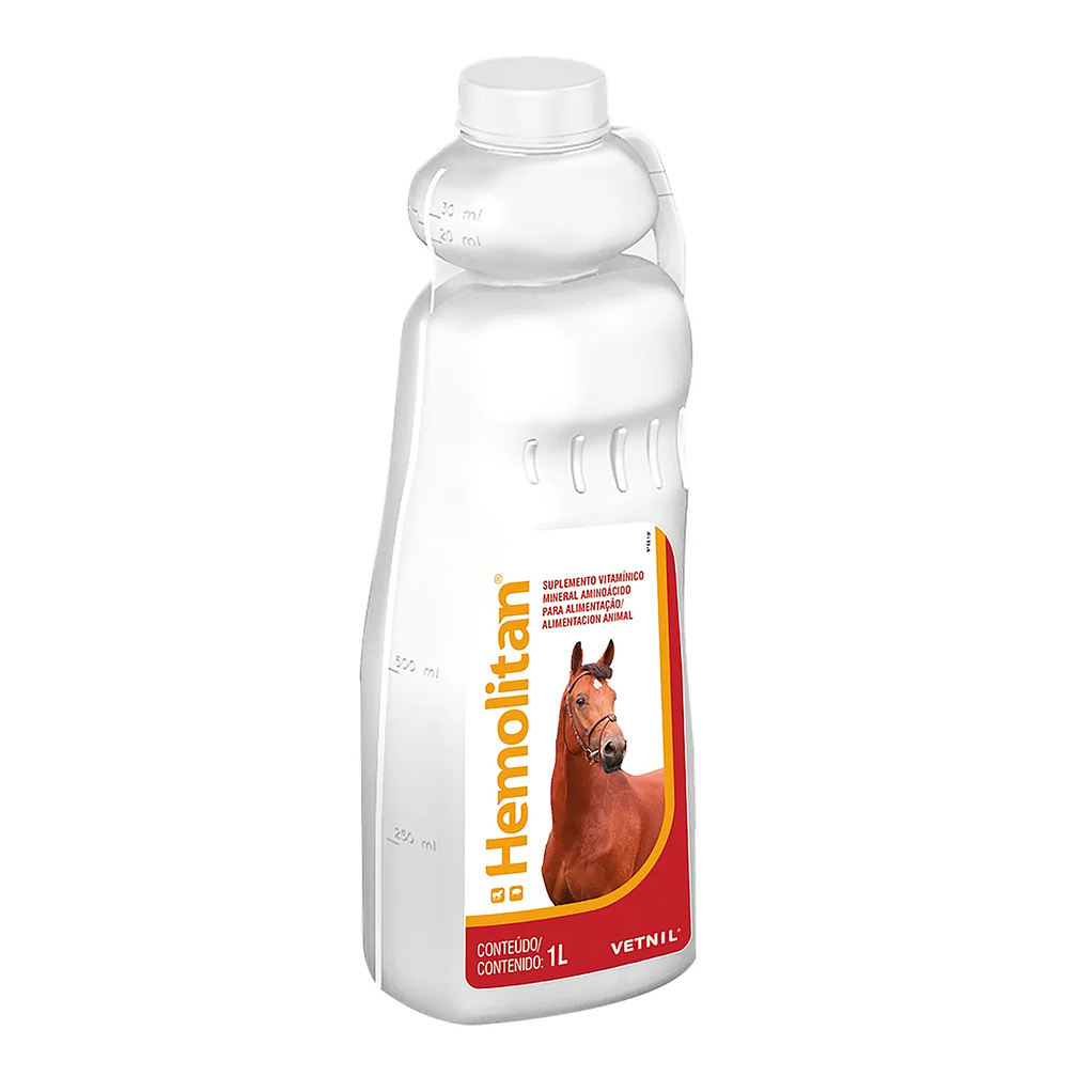 Hemolitan 1lts - Suplemento Para Equinos/bovinos/porcinos Y Lechones- Vetnil 1